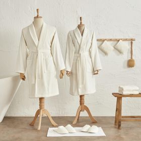 Karaca Home Ring Dantelli Offwhite 9 Parça Aile Banyo Seti