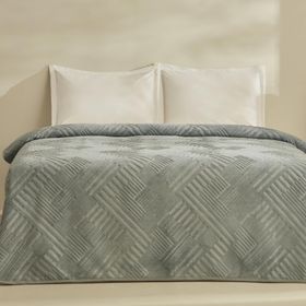 Karaca Home Rita Emboss Mavi Tek Kişilik Battaniye