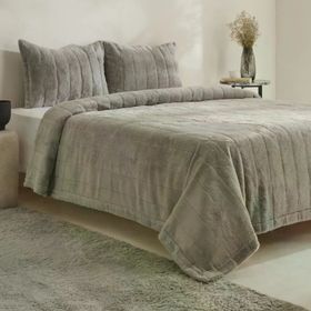 Karaca Home Robles Gri Çift Kişilik Yatak Örtüsü Seti