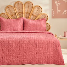 Karaca Home Rody Fuşya Çift Kişilik Yatak Örtüsü