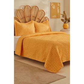 Karaca Home Rody Sarı Çift Kişilik Yatak Örtüsü