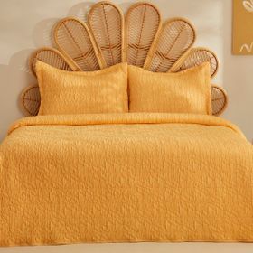 Karaca Home Rody Sarı Çift Kişilik Yatak Örtüsü