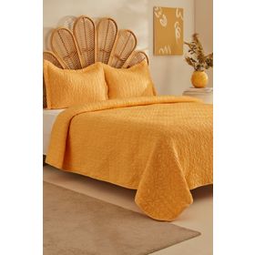 Karaca Home Rody Sarı Çift Kişilik Yatak Örtüsü