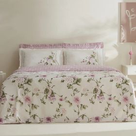 Karaca Home Rosales %100 Pamuk 120 Tel Çift Kişilik Saten Nevresim Takımı