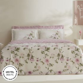 Karaca Home Rosales %100 Pamuk 120 Tel Çift Kişilik Saten Nevresim Takımı