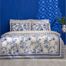 Karaca Home Rosario %100 Pamuk Mavi Çift Kişilik Nevresim Takımı
