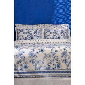 Karaca Home Rosario %100 Pamuk Mavi Çift Kişilik Nevresim Takımı