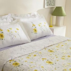 Karaca Home Rosella %100 Pamuk Sarı Tek Kişilik Nevresim Takımı
