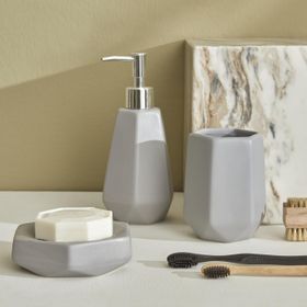 Karaca Home Ruby Gri 3'lü Banyo Aksesuarları Seti