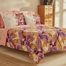 Karaca Home Ruiz %100 Pamuk Fuşya Tek Kişilik Nevresim Takımı