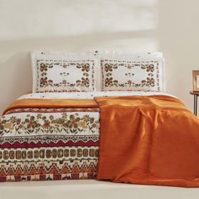 Karaca Home Runa %100 Pamuk Çift Kişilik Battaniye Nevresim Takımı