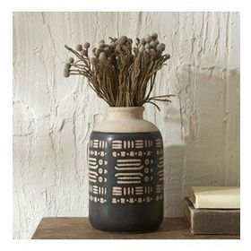 Karaca Home Rustic 15.2x15.2x24.3 cm Siyah Vazo