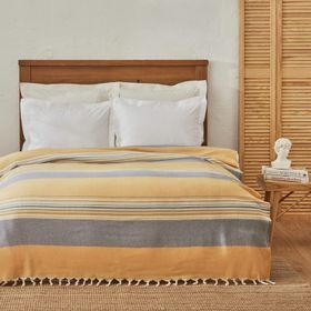 Karaca Home Salerno Çift Kişilik Sarı Peştamal Pike