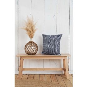 Karaca Home Savana 45x45 cm Mavi Jakar Kırlent
