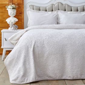 Karaca Home Scala Embosy Gri Tek Kişilik Battaniye