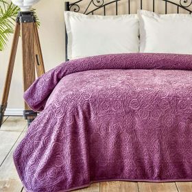 Karaca Home Scala Embosy Mürdüm Çift Kişilik Battaniye