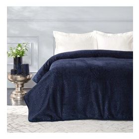 Karaca Home Scala Lacivert Tek Kişilik Embosy Battaniye