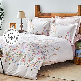 Karaca Home Seina %100 Pamuk Lila Çift Nevresim Takımı