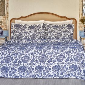 Karaca Home Selene Çift Kişilik Mavi Yatak Örtüsü