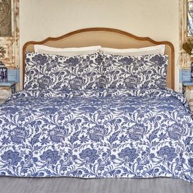 Karaca Home Selene Çift Kişilik Mavi Yatak Örtüsü