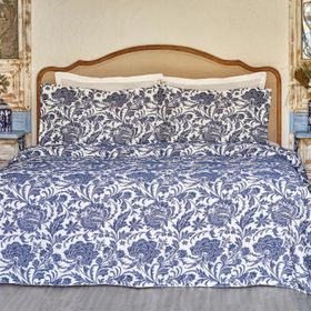 Karaca Home Selene Çift Kişilik Mavi Yatak Örtüsü