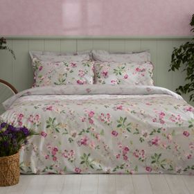 Karaca Home Sierra %100 Pamuk Pembe Çift Kişilik Nevresim Takımı
