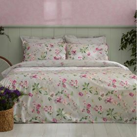 Karaca Home Sierra %100 Pamuk Pembe Çift Kişilik Nevresim Takımı