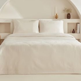 Karaca Home Sion Ekru %100 Pamuk Jakarlı Saten King Size Nevresim Takımı