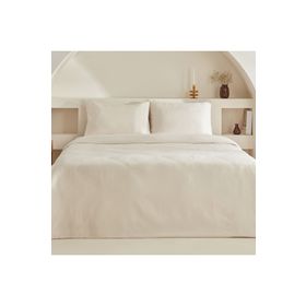 Karaca Home Sion Ekru %100 Pamuk Jakarlı Saten King Size Nevresim Takımı