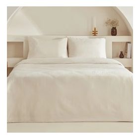 Karaca Home Sion Ekru %100 Pamuk Jakarlı Saten King Size Nevresim Takımı
