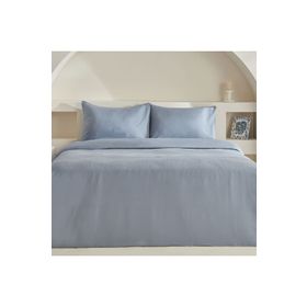 Karaca Home Sion Mavi %100 Pamuk Jakarlı Saten King Size Nevresim Takımı