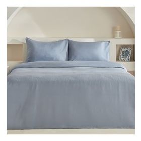 Karaca Home Sion Mavi %100 Pamuk Jakarlı Saten King Size Nevresim Takımı
