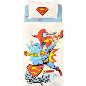 Karaca Home Superman Blue Power Tek Kişilik Pike Takımı