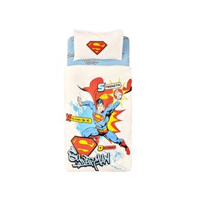 Karaca Home Superman Blue Power Tek Kişilik Pike Takımı