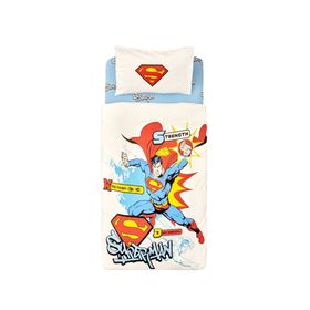 Karaca Home Superman Blue Power Tek Kişilik Pike Takımı