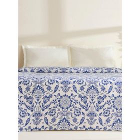 Karaca Home Sven %100 Pamuk Mavi Çift Kişilik Tek Pike
