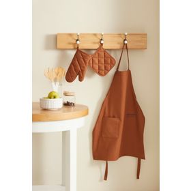 Karaca Home Terracotta Lisa Gabardin Mutfak Önlüğü