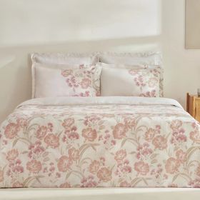 Karaca Home Tinas %100 Pamuk Yavruağzı Çift Kişilik Nevresim Takımı