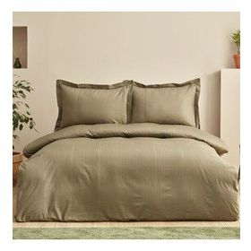 Karaca Home Uniq %100 Pamuk Tek Kişilik Haki Saten Nevresim Takımı