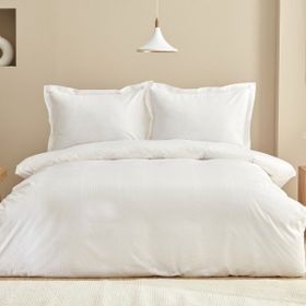 Karaca Home Uniq Beyaz %100 Pamuk Çift Kişilik Saten Nevresim Takımı