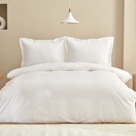 Karaca Home Uniq Beyaz %100 Pamuk Çift Kişilik Saten Nevresim Takımı