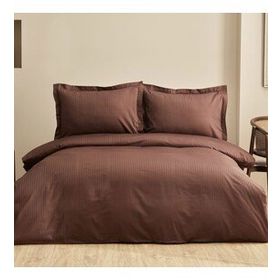 Karaca Home Uniq Kahverengi %100 Pamuk Çift Kişilik Saten Nevresim Takımı