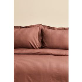 Karaca Home Uniq Kahverengi %100 Pamuk Çift Kişilik Saten Nevresim Takımı