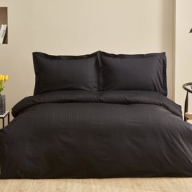 Karaca Home Uniq Siyah %100 Pamuk Tek Kişilik Saten Nevresim Takımı