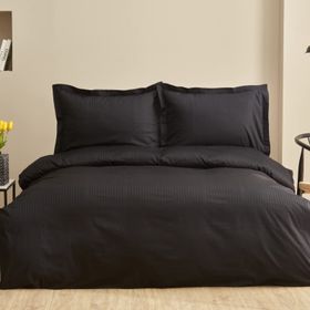 Karaca Home Uniq Siyah %100 Pamuk Tek Kişilik Saten Nevresim Takımı