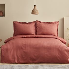 Karaca Home Uniq Terracota %100 Pamuk Çift Kişilik Saten Nevresim Takımı