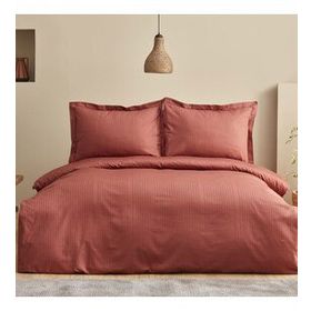 Karaca Home Uniq Terracota %100 Pamuk Çift Kişilik Saten Nevresim Takımı