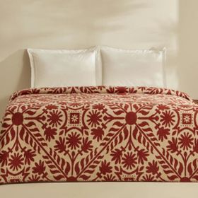 Karaca Home Velma Terracota Çift Kişilik Pamuklu Battaniye