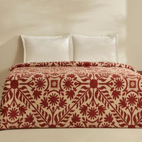 Karaca Home Velma Terracota Çift Kişilik Pamuklu Battaniye