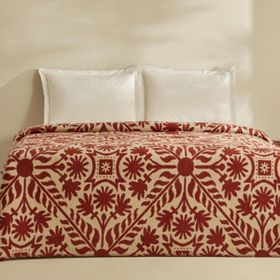 Karaca Home Velma Terracota Çift Kişilik Pamuklu Battaniye